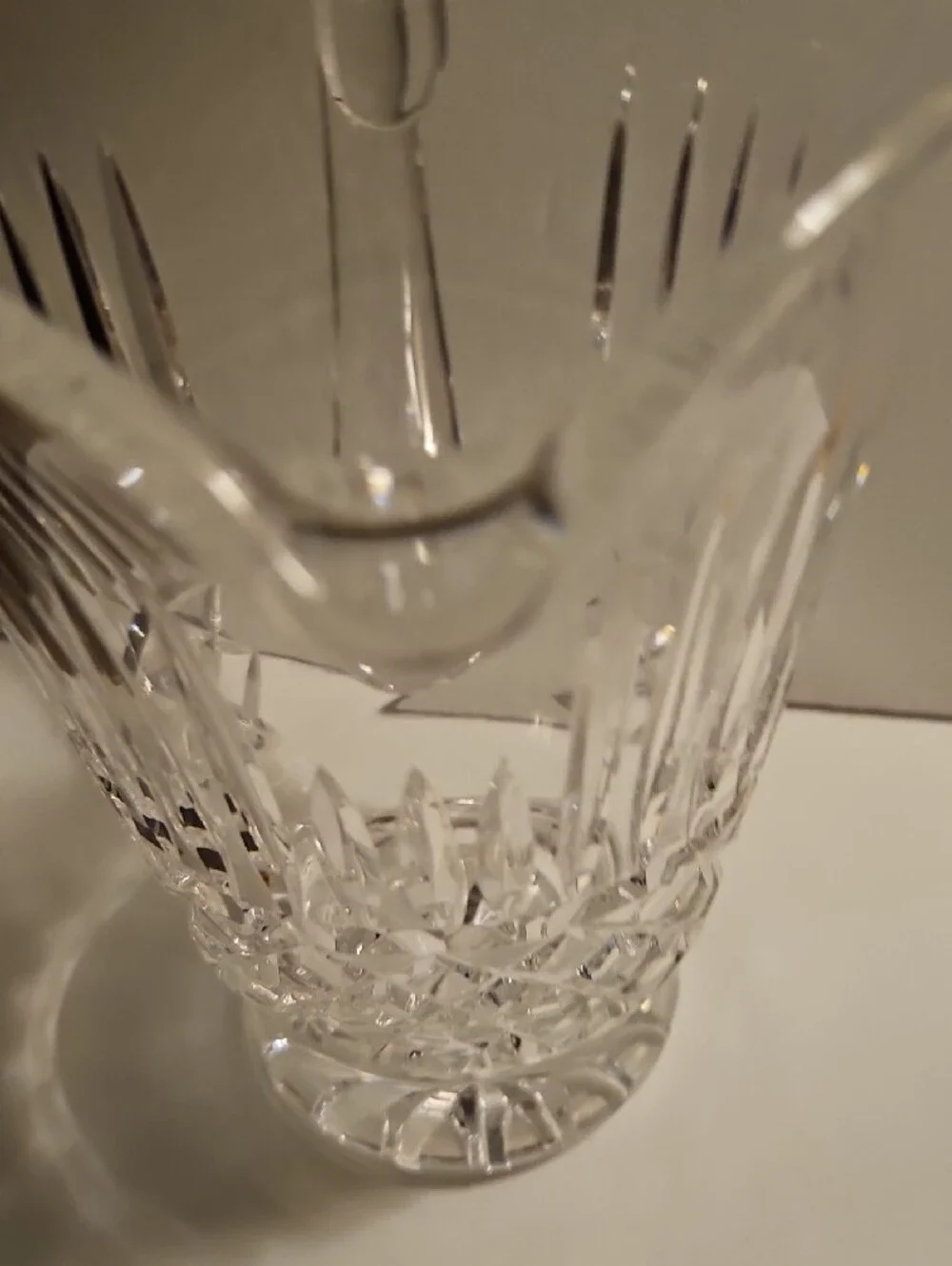 WATERFORD MAEVE TRAMORE CUT CRYSTAL PITCHER 7 1/2